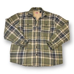 Wrangler Green and Blue Lightweight Shirt Jacket